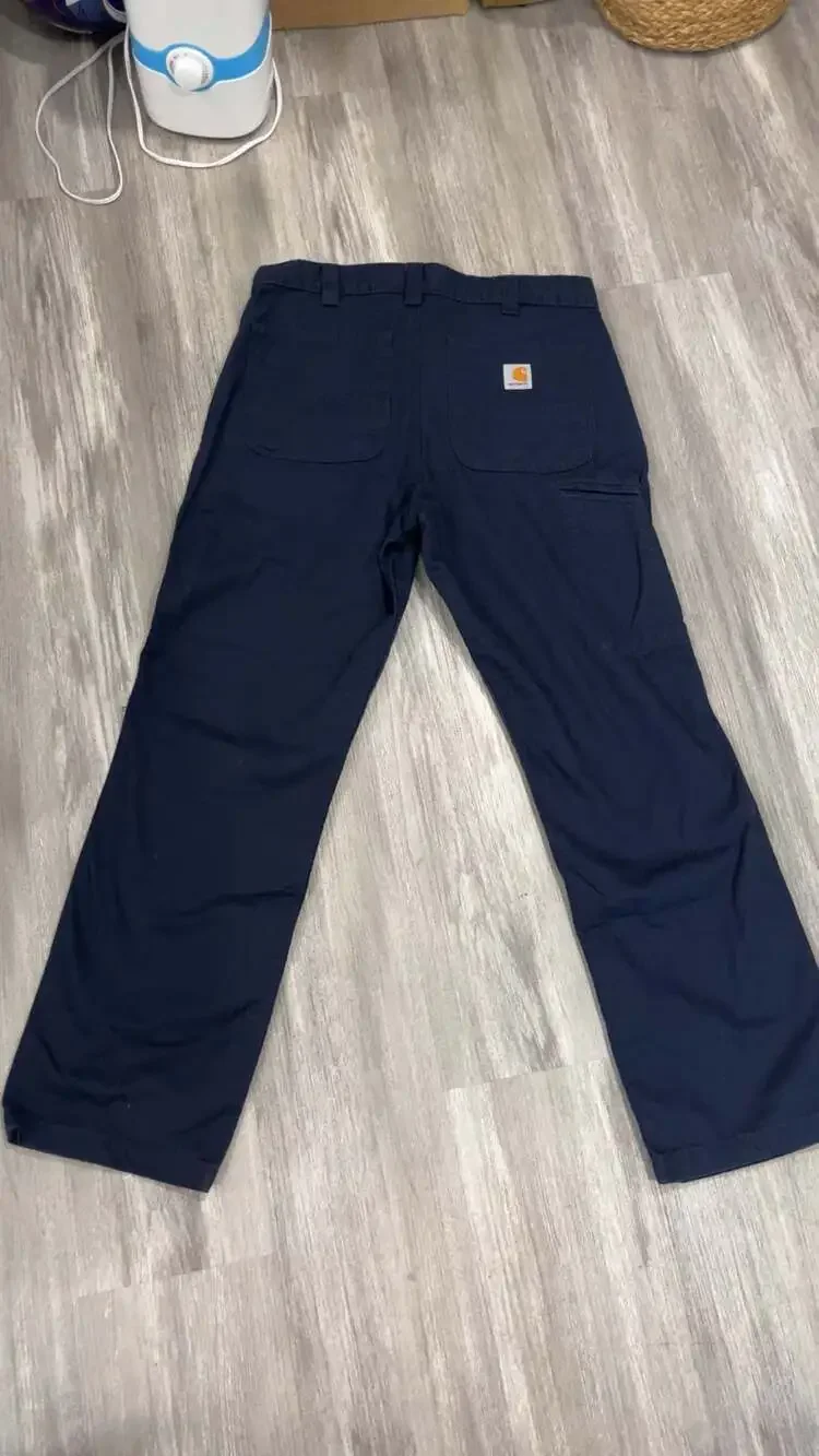 Carhartt Relaxed Fit Navy Work Pants Size 32x30